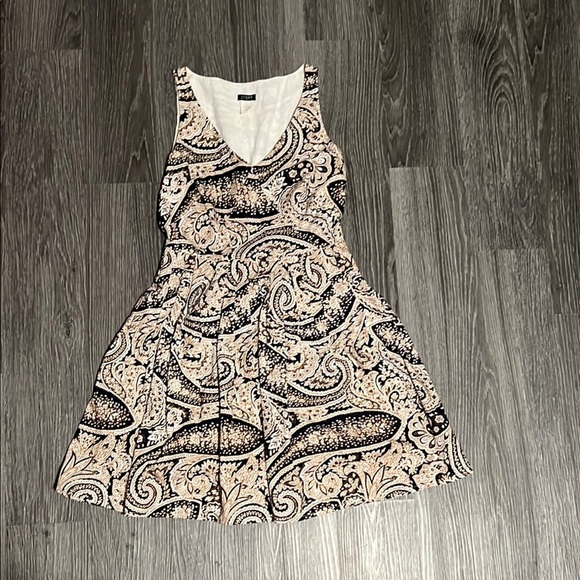 J. Crew Paisley Mini Dress - Black and Cream - Picture 2 of 10